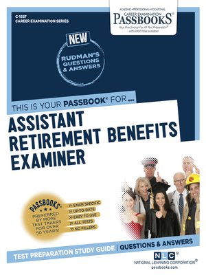 cover image of Assistant Retirement Benefits Examiner
